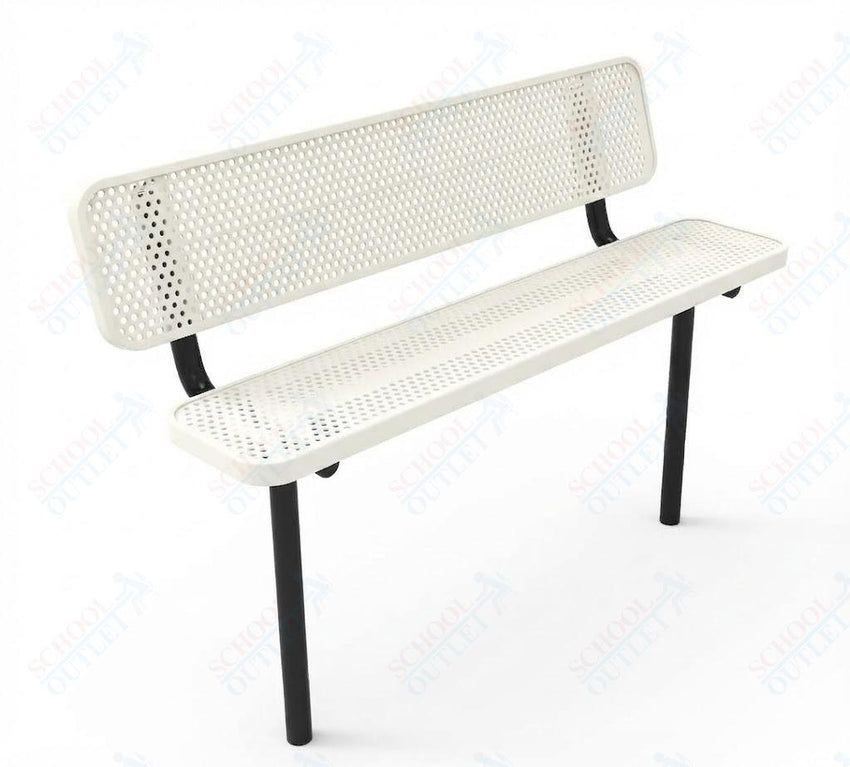 MyTcoat - Player's Outdoor Bench with Back - Inground Mount 6' L (MYT-BPY06-31) - SchoolOutlet
