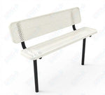 MyTcoat - Player's Outdoor Bench with Back - Inground Mount 6' L (MYT-BPY06-31) - SchoolOutlet