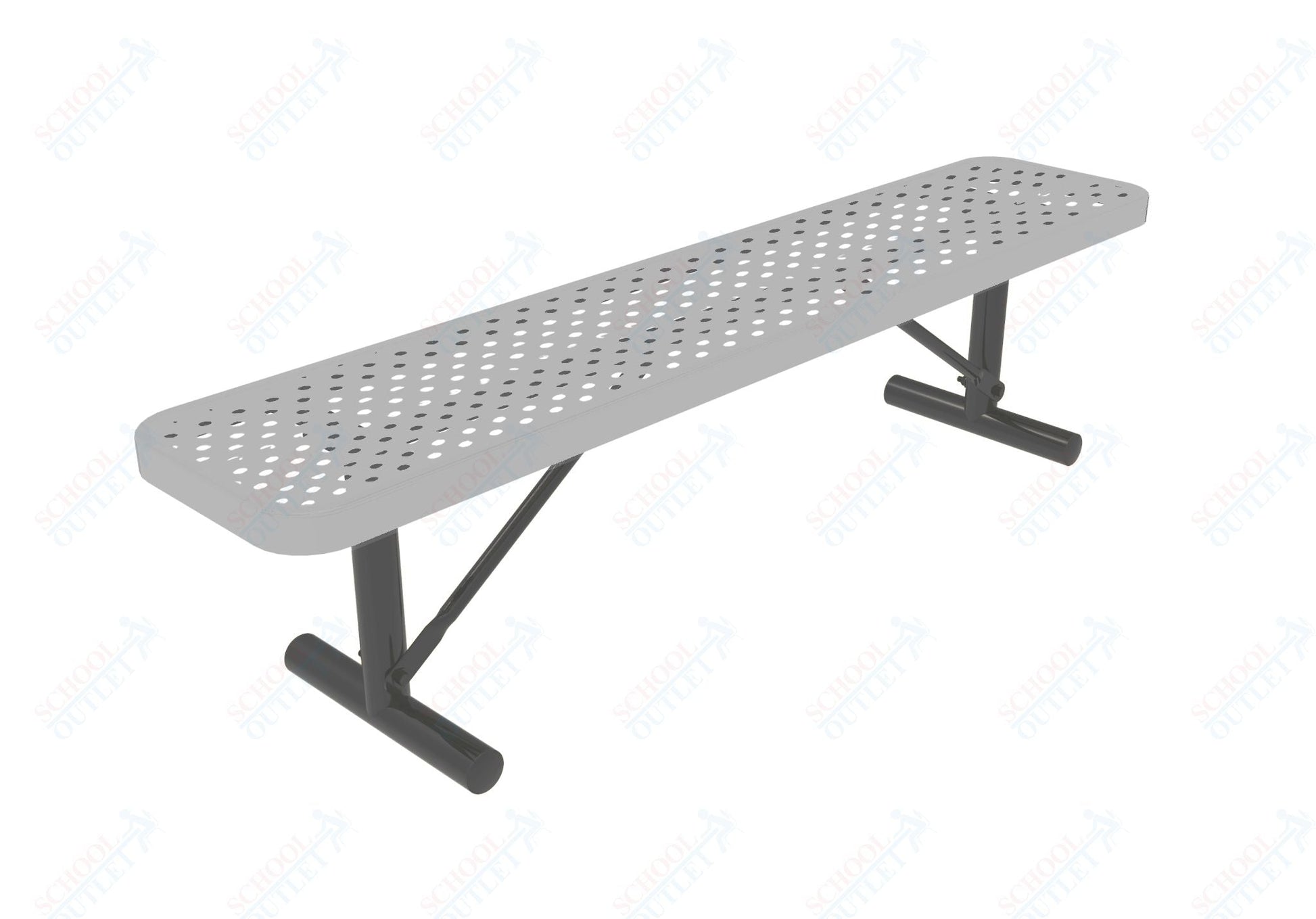 MyTcoat - Player's Outdoor Portable Bench without Back 6' L (MYT - BPY06 - 33) - SchoolOutlet