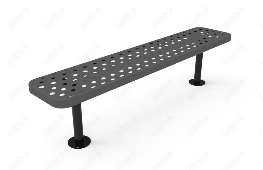 MyTcoat - Player's Outdoor Bench without Back - Surface Mount 6' L (MYT - BPY06 - 35) - SchoolOutlet