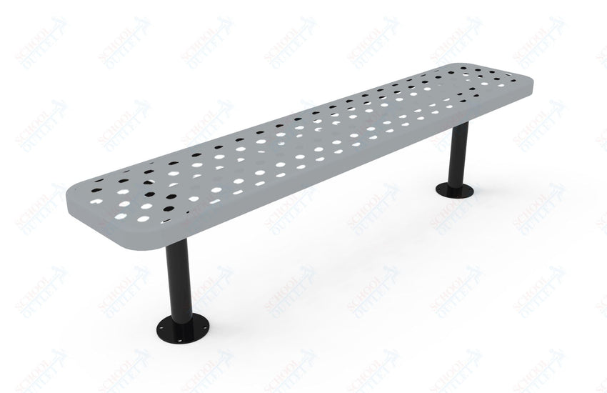 MyTcoat - Player's Outdoor Bench without Back - Surface Mount 6' L (MYT - BPY06 - 35) - SchoolOutlet