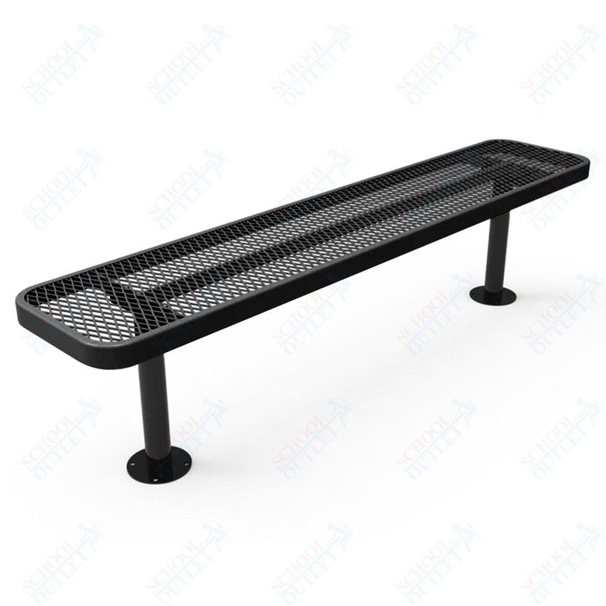 MyTcoat - Player's Outdoor Bench without Back - Surface Mount 8' L (MYT - BPY08 - 35) - SchoolOutlet