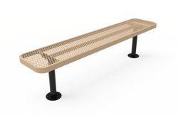 MyTcoat - Player's Outdoor Bench without Back - Surface Mount 8' L (MYT-BPY08-35)