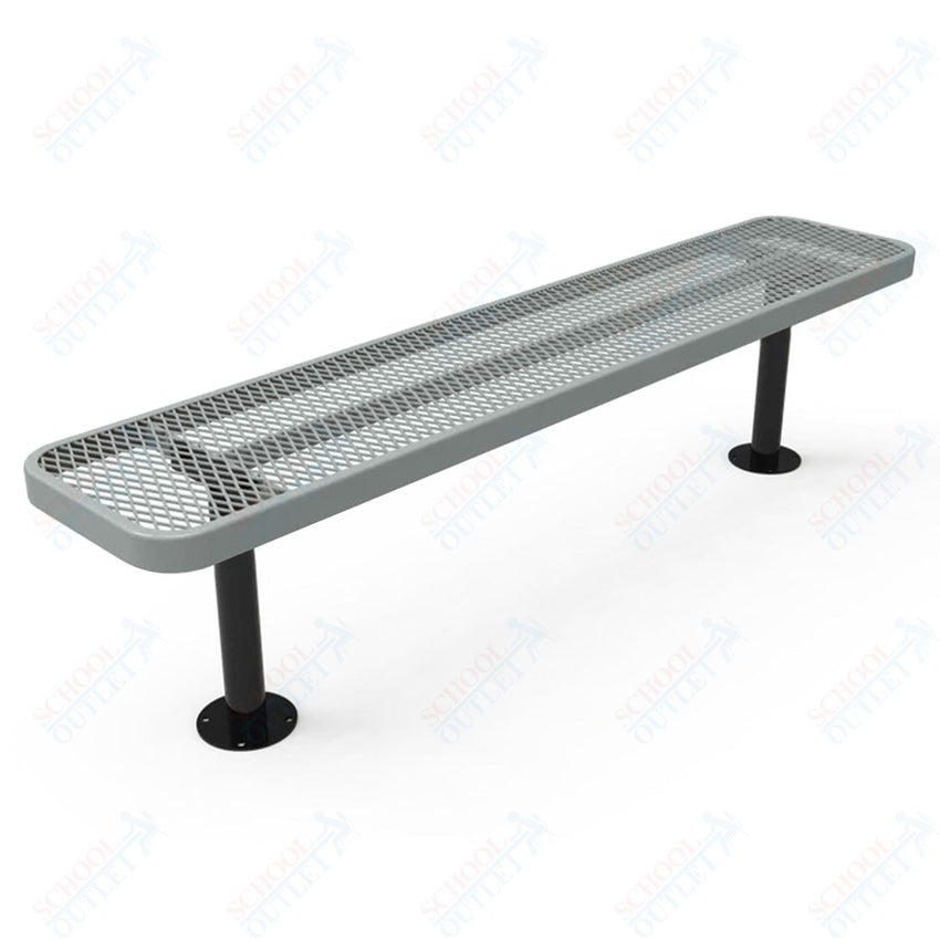 MyTcoat - Player's Outdoor Bench without Back - Surface Mount 8' L (MYT - BPY08 - 35) - SchoolOutlet