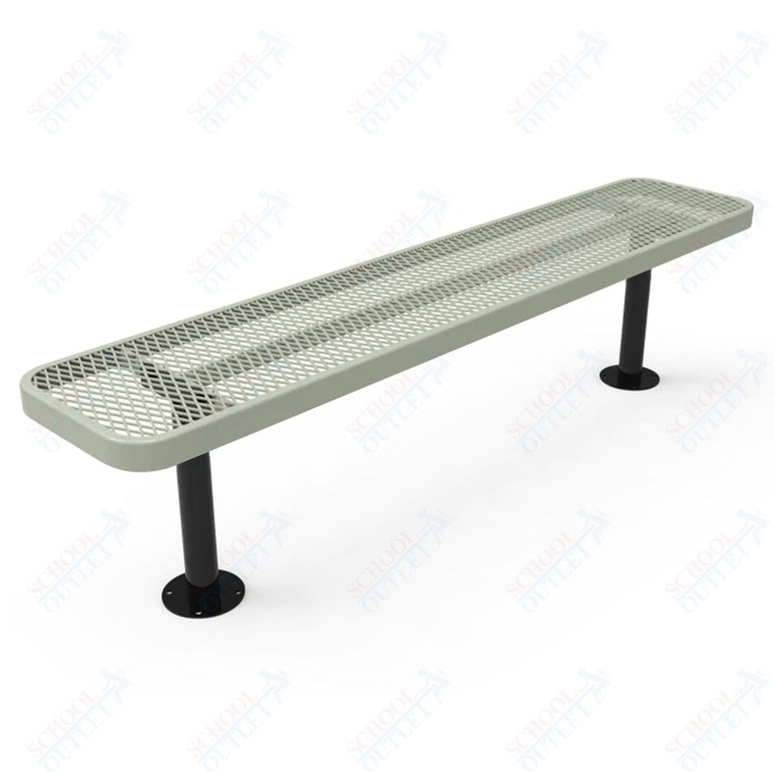 MyTcoat - Player's Outdoor Bench without Back - Surface Mount 8' L (MYT - BPY08 - 35) - SchoolOutlet