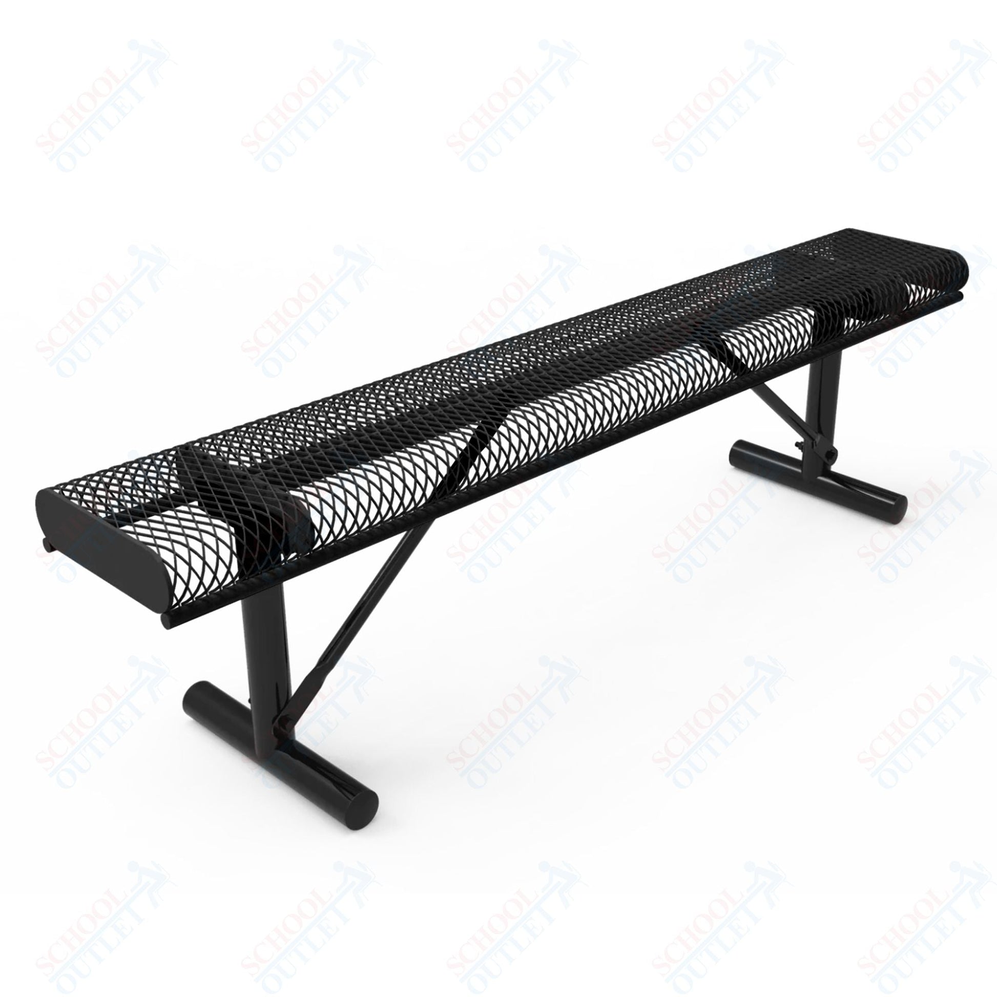 MyTcoat - Rolled Edges Outdoor Portable Bench without Back 4' L (MYT - BRE04 - 21) - SchoolOutlet