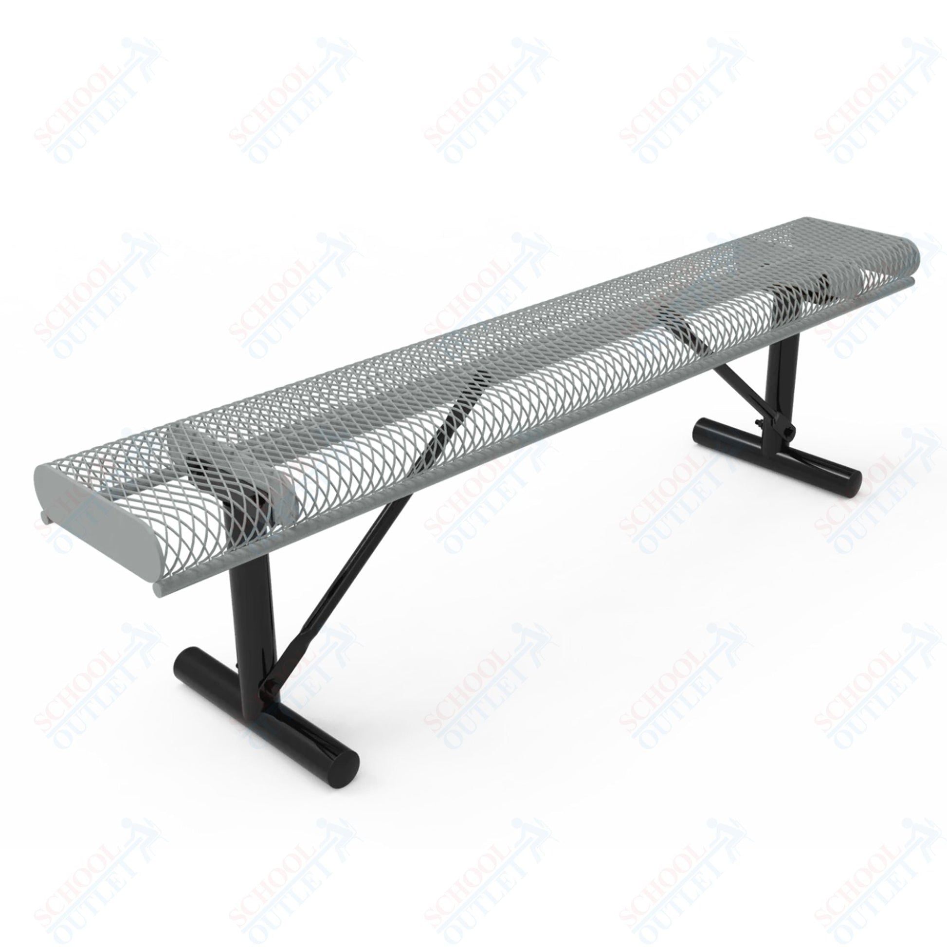 MyTcoat - Rolled Edges Outdoor Portable Bench without Back 4' L (MYT - BRE04 - 21) - SchoolOutlet
