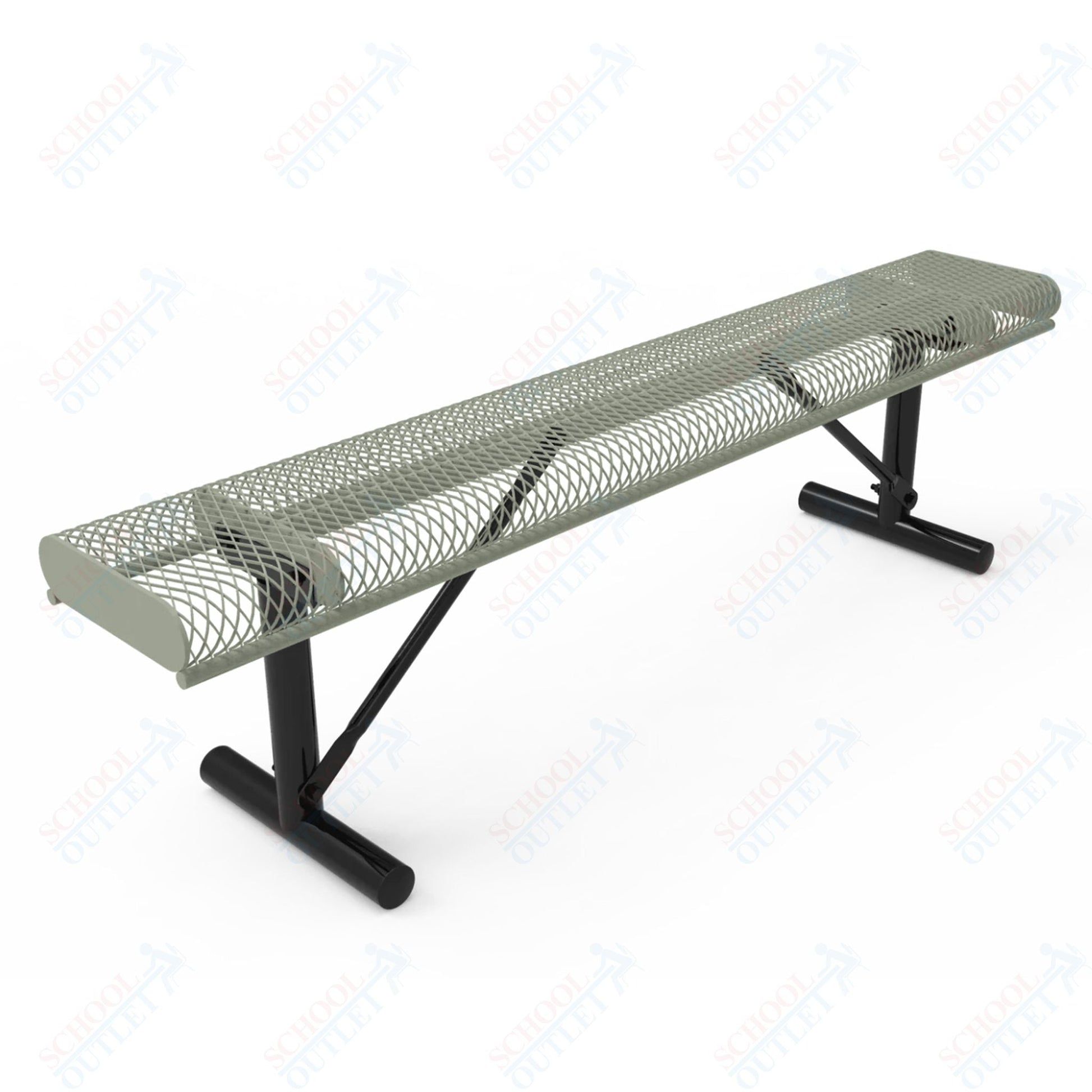 MyTcoat - Rolled Edges Outdoor Portable Bench without Back 4' L (MYT - BRE04 - 21) - SchoolOutlet