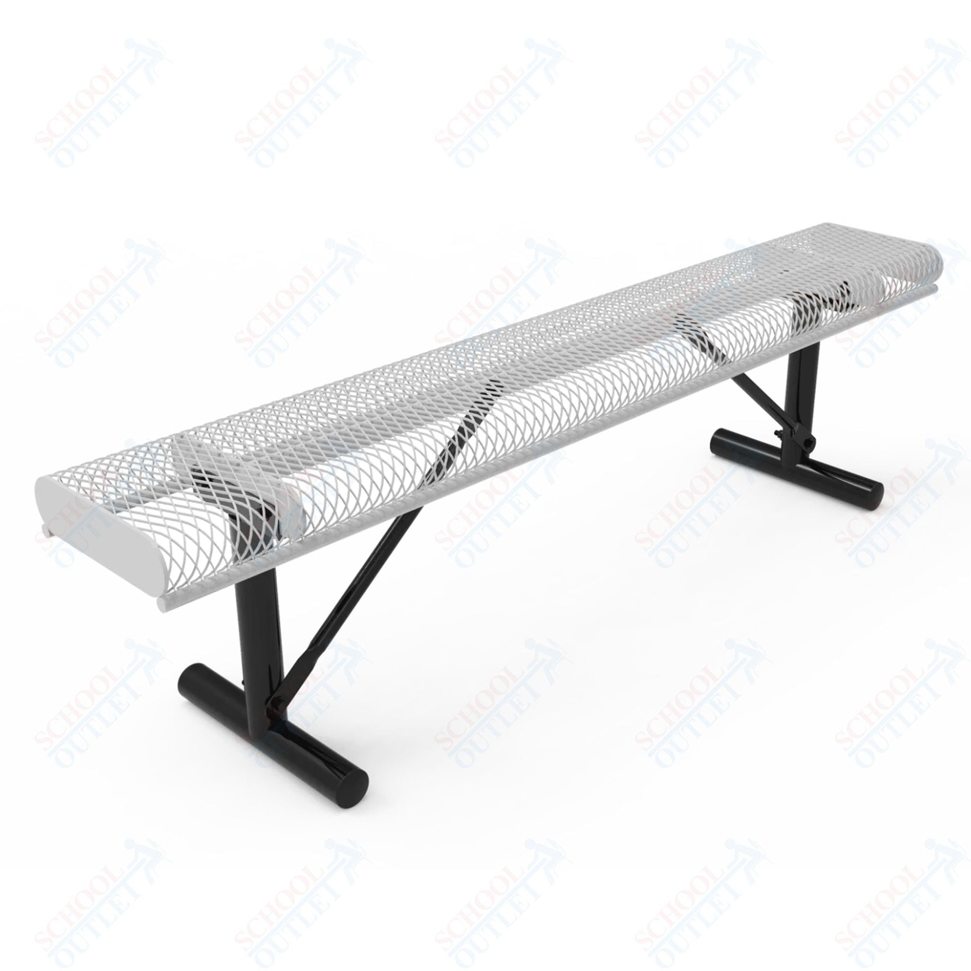 MyTcoat - Rolled Edges Outdoor Portable Bench without Back 4' L (MYT - BRE04 - 21) - SchoolOutlet