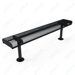 MyTcoat - Rolled Edges Outdoor Bench without Back 4' L - Surface Mount (MYT - BRE04 - 23) - SchoolOutlet