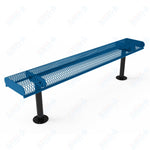 MyTcoat - Rolled Edges Outdoor Bench without Back 4' L - Surface Mount (MYT - BRE04 - 23) - SchoolOutlet