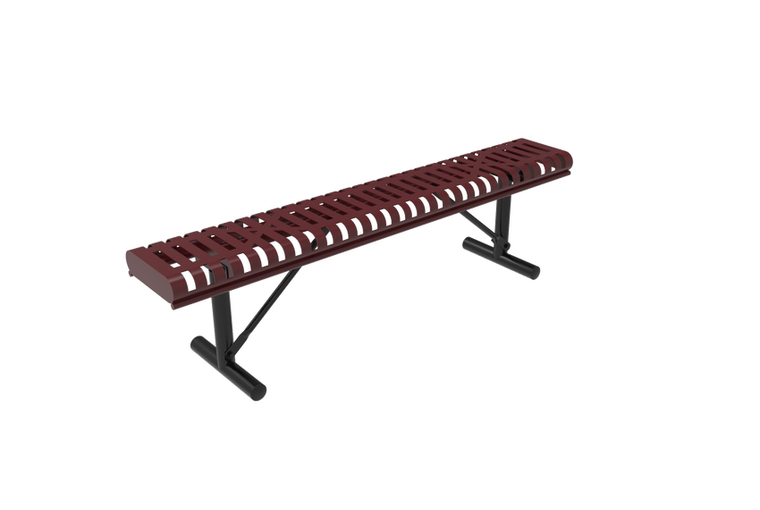 MyTcoat - Rolled Edges Outdoor Portable Bench without Back 4' L (MYT-BRE04-21) - SchoolOutlet