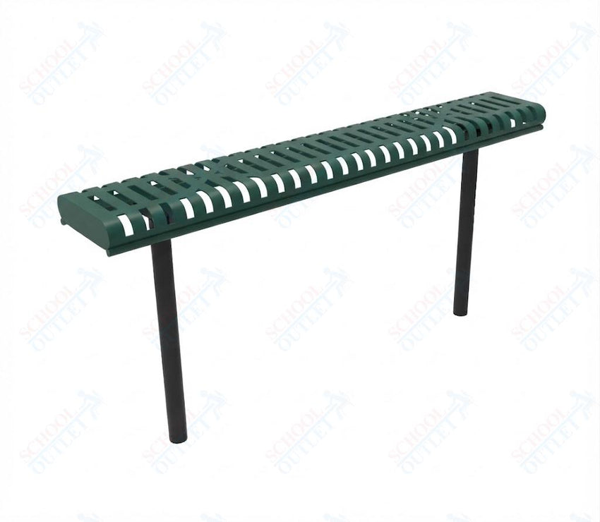 MyTcoat - Rolled Edges Outdoor Bench without Back 4' L - Inground Mount (MYT-BRE04-22) - SchoolOutlet