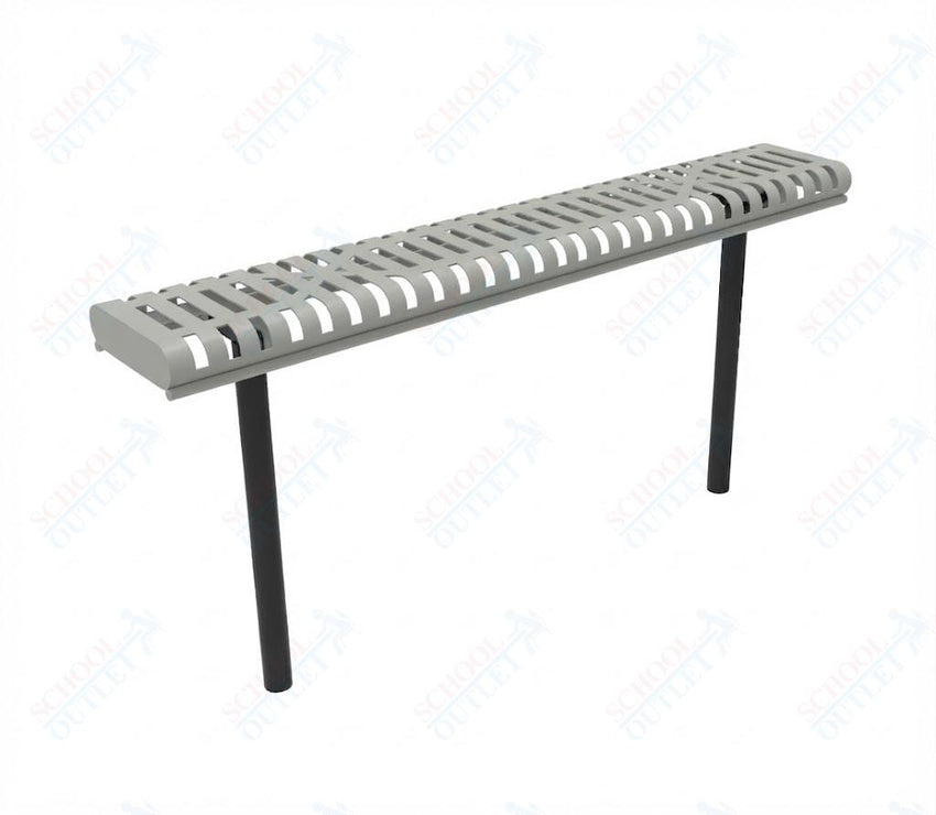 MyTcoat - Rolled Edges Outdoor Bench without Back 4' L - Inground Mount (MYT-BRE04-22) - SchoolOutlet