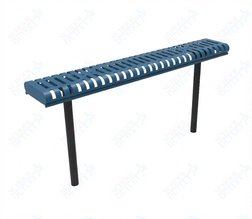 MyTcoat - Rolled Edges Outdoor Bench without Back 4' L - Inground Mount (MYT-BRE04-22) - SchoolOutlet