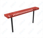 MyTcoat - Rolled Edges Outdoor Bench without Back 4' L - Inground Mount (MYT-BRE04-22) - SchoolOutlet
