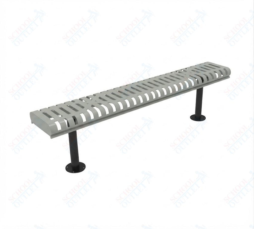 MyTcoat - Rolled Edges Outdoor Bench without Back 4' L - Surface Mount (MYT-BRE04-23) - SchoolOutlet