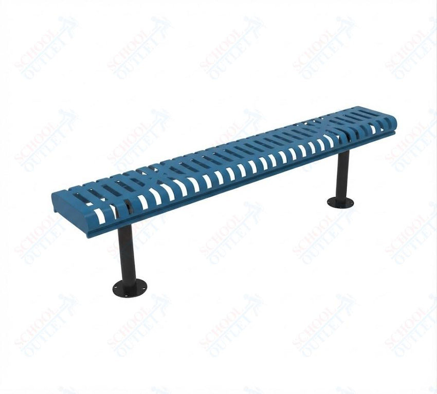 MyTcoat - Rolled Edges Outdoor Bench without Back 4' L - Surface Mount (MYT-BRE04-23) - SchoolOutlet