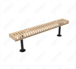 MyTcoat - Rolled Edges Outdoor Bench without Back 4' L - Surface Mount (MYT-BRE04-23) - SchoolOutlet