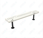 MyTcoat - Rolled Edges Outdoor Bench without Back 4' L - Surface Mount (MYT-BRE04-23) - SchoolOutlet