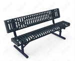 MyTcoat - Rolled Edges Outdoor Portable Bench with Back 6' L (MYT-BRE06-18) - SchoolOutlet