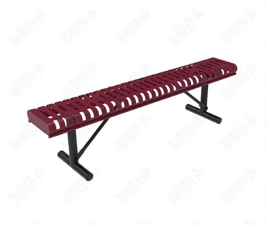MyTcoat - Rolled Edges Outdoor Portable Bench without Back 6' L (MYT-BRE06-21) - SchoolOutlet