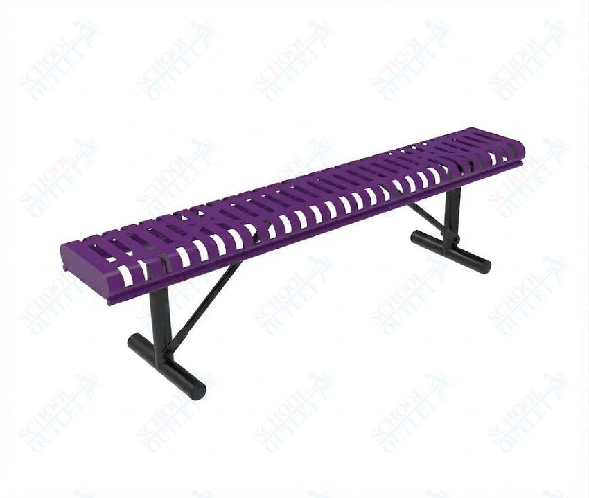 MyTcoat - Rolled Edges Outdoor Portable Bench without Back 6' L (MYT-BRE06-21) - SchoolOutlet