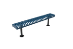 MyTcoat - Rolled Edges Outdoor Bench without Back 6' L - Surface Mount (MYT-BRE06-23) - SchoolOutlet