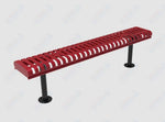 MyTcoat - Rolled Edges Outdoor Bench without Back 6' L - Surface Mount (MYT-BRE06-23) - SchoolOutlet
