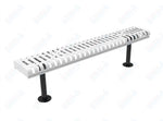 MyTcoat - Rolled Edges Outdoor Bench without Back 6' L - Surface Mount (MYT-BRE06-23) - SchoolOutlet