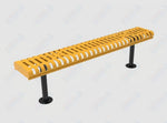 MyTcoat - Rolled Edges Outdoor Bench without Back 6' L - Surface Mount (MYT-BRE06-23) - SchoolOutlet