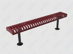 MyTcoat - Rolled Edges Outdoor Bench without Back 6' L - Surface Mount (MYT-BRE06-23) - SchoolOutlet