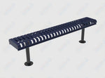 MyTcoat - Rolled Edges Outdoor Bench without Back 6' L - Surface Mount (MYT-BRE06-23) - SchoolOutlet