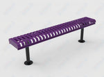 MyTcoat - Rolled Edges Outdoor Bench without Back 6' L - Surface Mount (MYT-BRE06-23) - SchoolOutlet