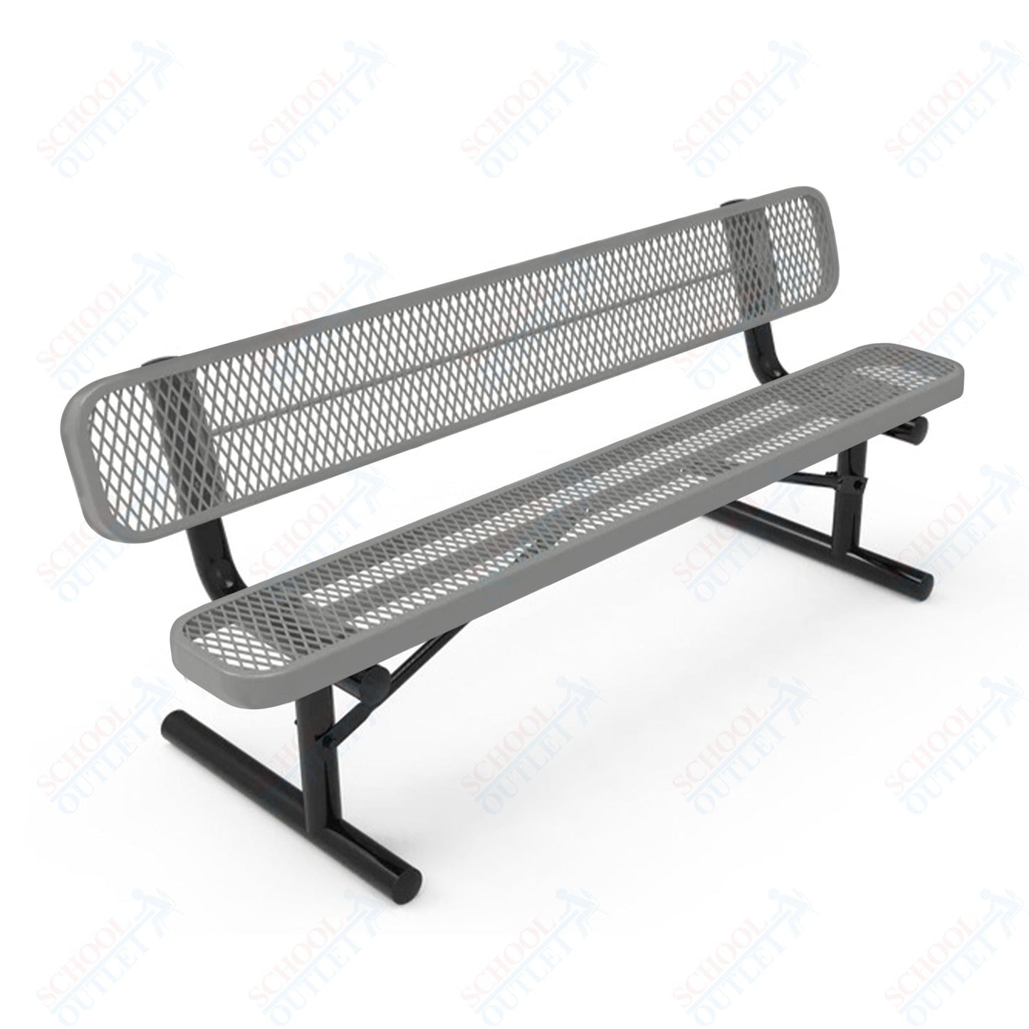 MyTcoat - Standard Portable Outdoor Bench with Back 4' L (MYT - BRT04 - 18) - SchoolOutlet