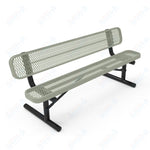MyTcoat - Standard Portable Outdoor Bench with Back 4' L (MYT - BRT04 - 18) - SchoolOutlet