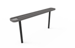 MyTcoat - Standard Outdoor Bench with Back - Inground Mount 4' L (MYT-BRT04-22) - SchoolOutlet