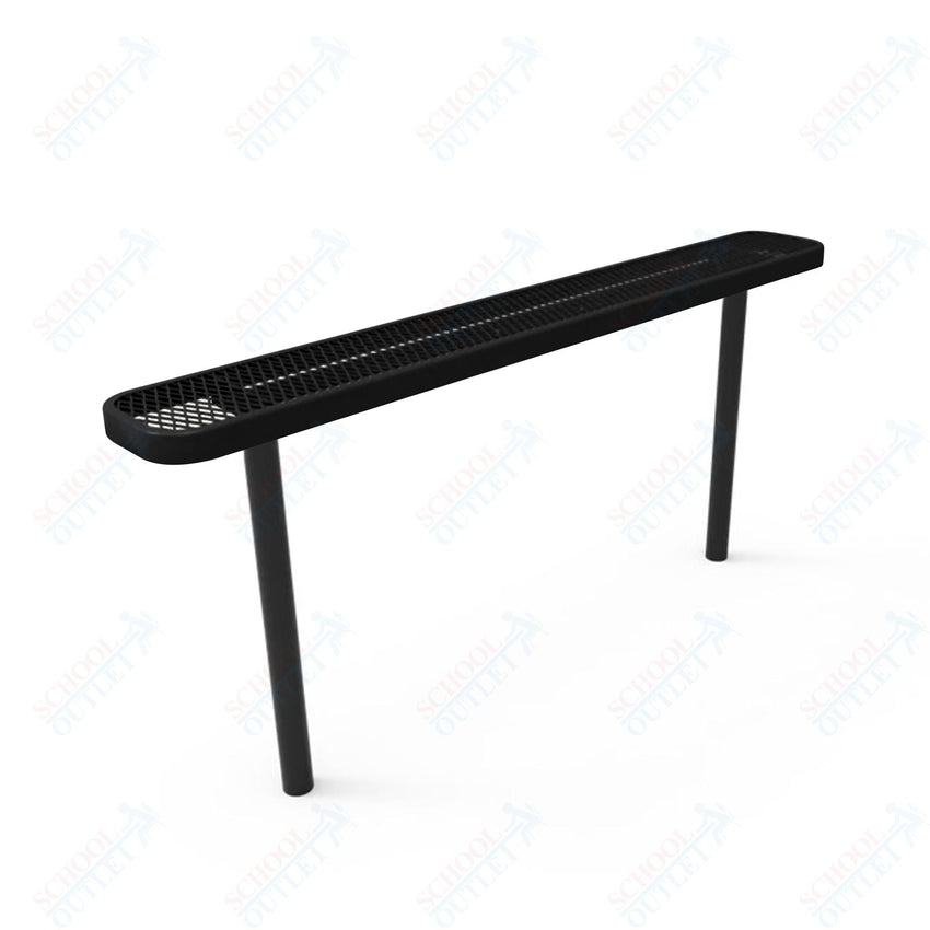 MyTcoat - Standard Outdoor Bench with Back - Inground Mount 4' L (MYT - BRT04 - 22) - SchoolOutlet