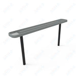 MyTcoat - Standard Outdoor Bench with Back - Inground Mount 4' L (MYT - BRT04 - 22) - SchoolOutlet