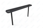 MyTcoat - Standard Outdoor Bench with Back - Inground Mount 4' L (MYT - BRT04 - 22) - SchoolOutlet