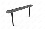 MyTcoat - Standard Outdoor Bench with Back - Inground Mount 4' L (MYT - BRT04 - 22) - SchoolOutlet