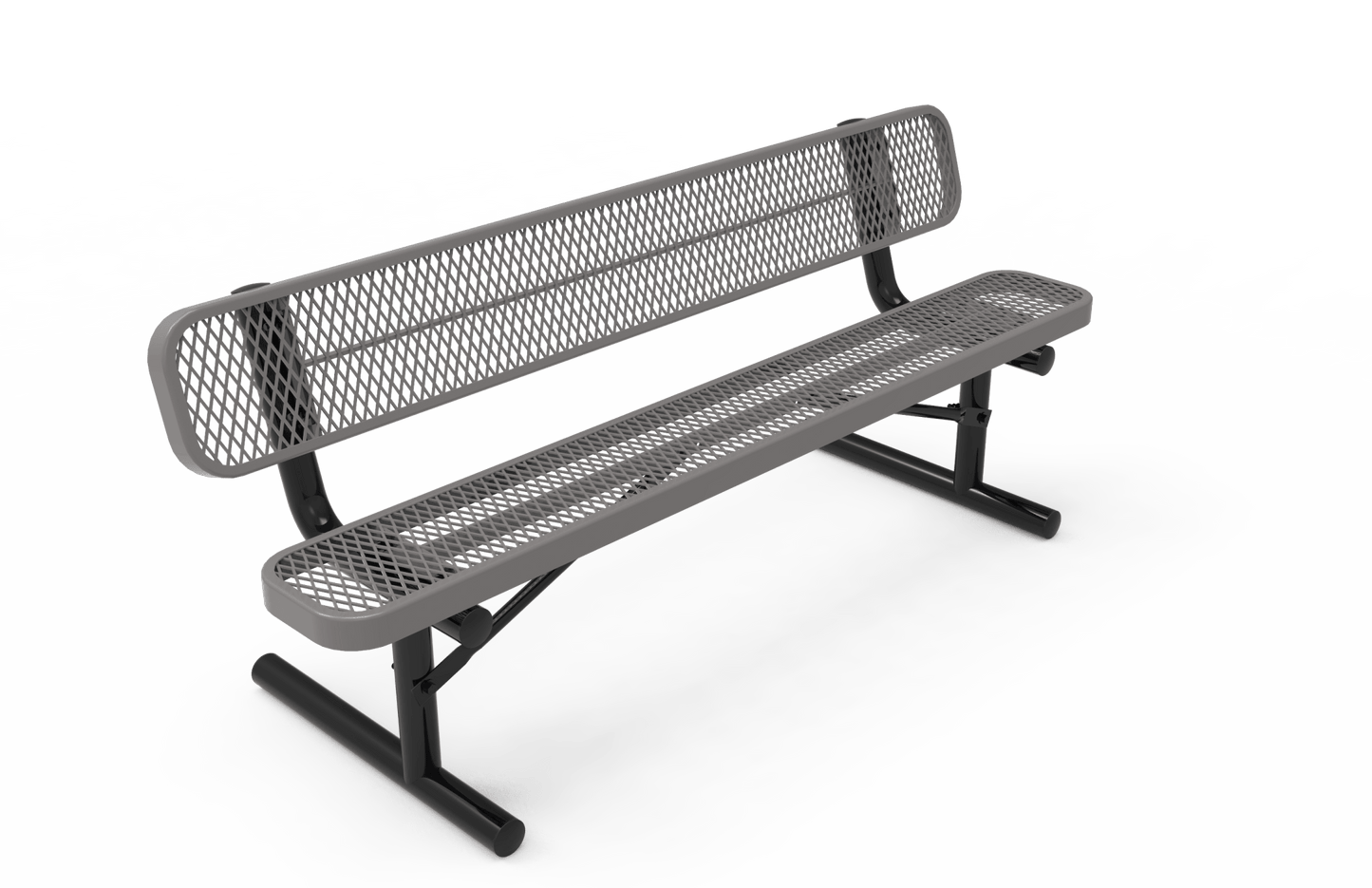 MyTcoat - Standard Portable Outdoor Bench with Back 6' L (MYT-BRT06-18) - SchoolOutlet