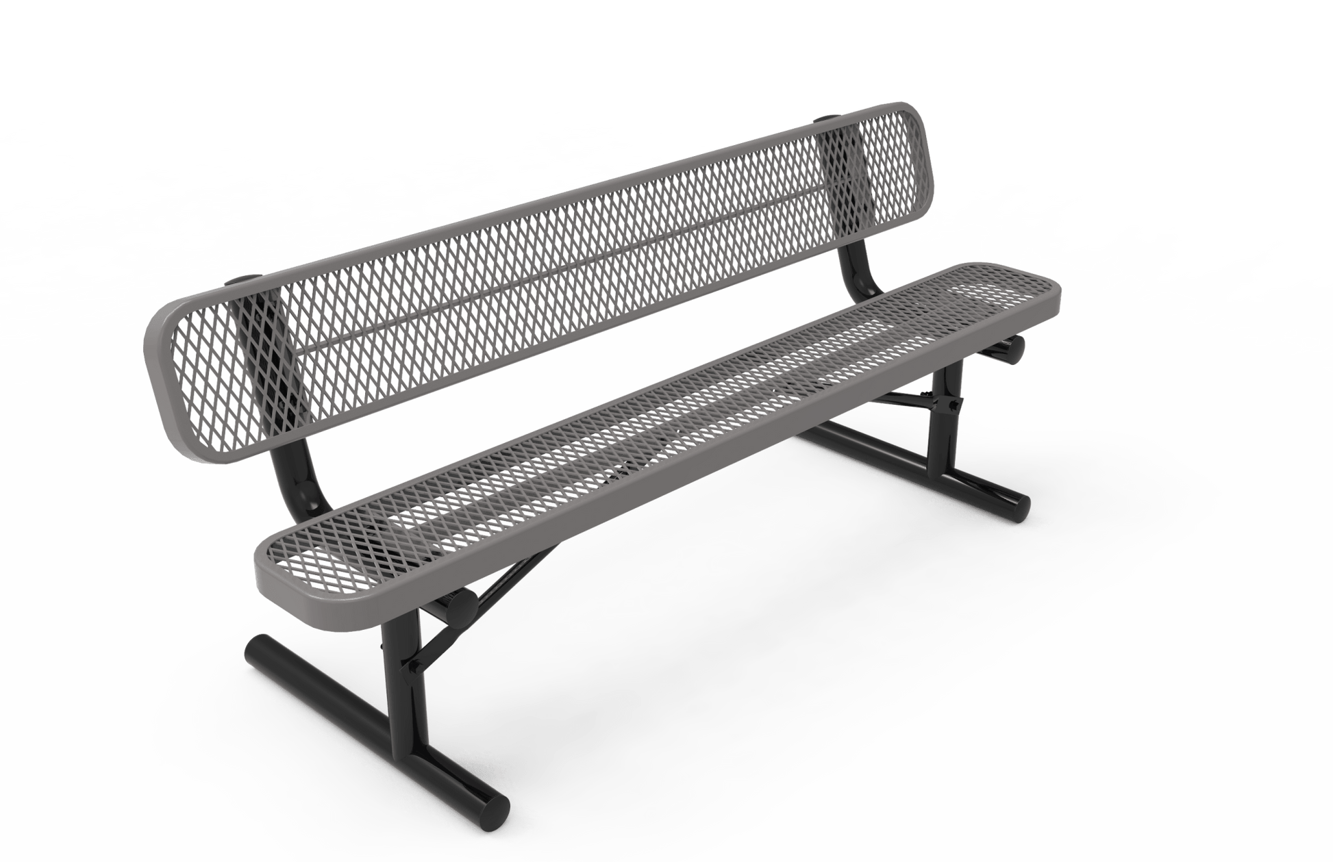 MyTcoat - Standard Portable Outdoor Bench with Back 6' L (MYT-BRT06-18) - SchoolOutlet