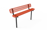 MyTcoat - Standard Outdoor Bench with Back - Inground Mount 6' L (MYT-BRT06-19) - SchoolOutlet
