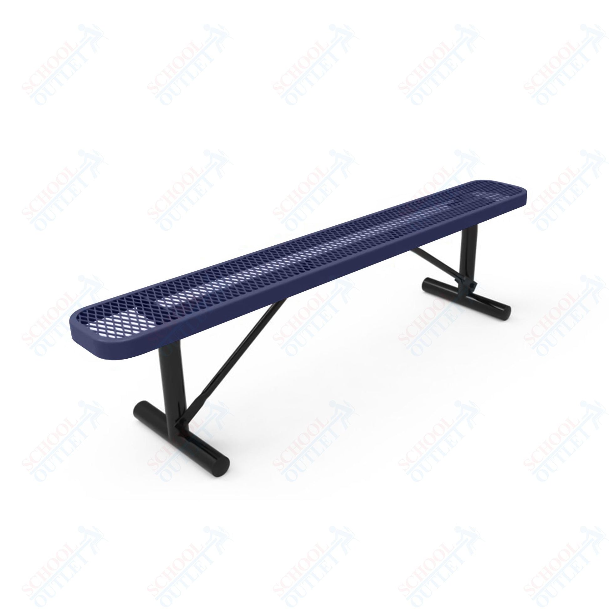 MyTcoat - Standard Portable Outdoor Bench with Back 6' L (MYT - BRT06 - 21) - SchoolOutlet