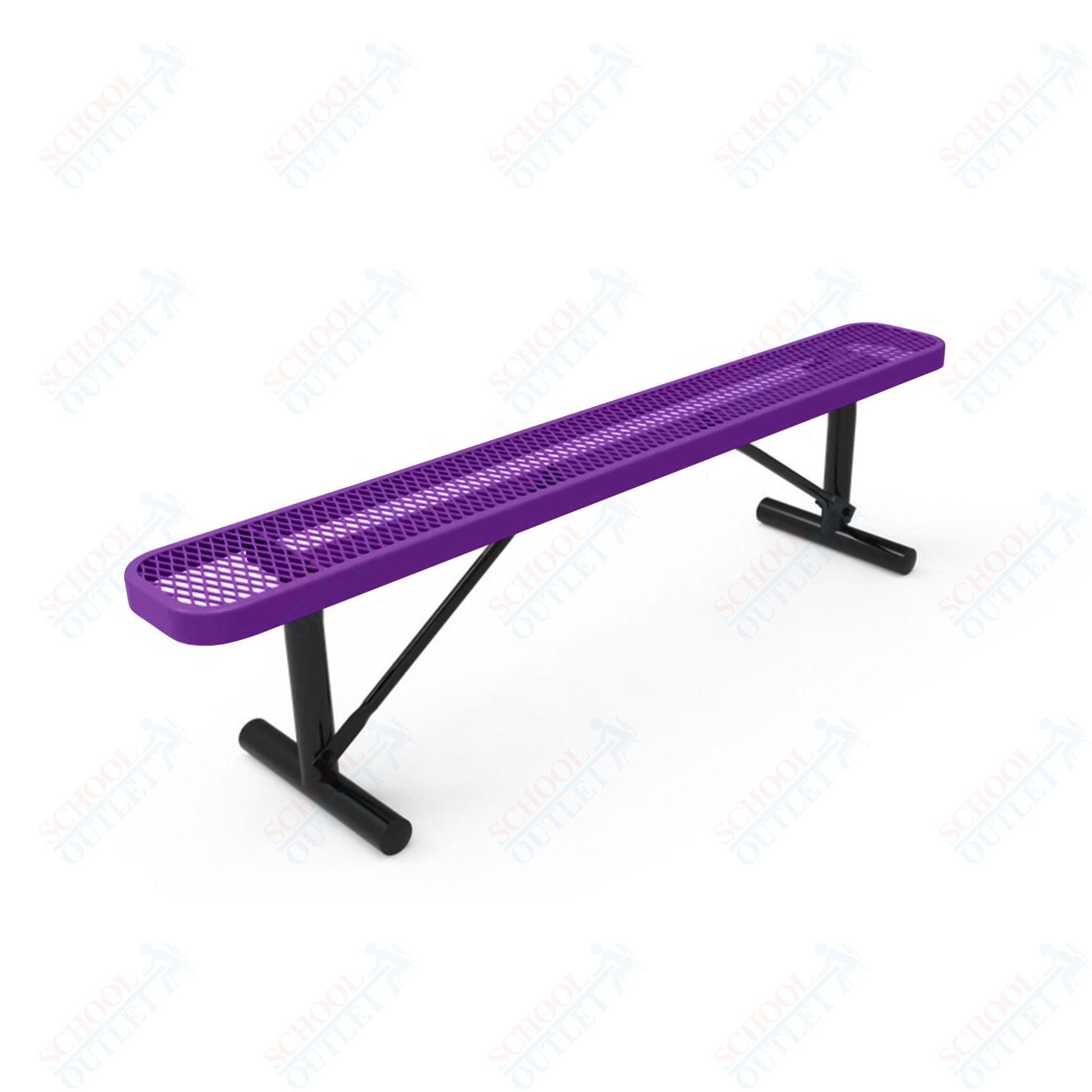 MyTcoat - Standard Portable Outdoor Bench with Back 6' L (MYT - BRT06 - 21) - SchoolOutlet