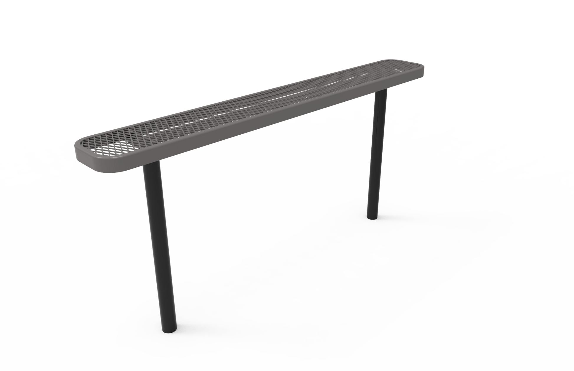 MyTcoat - Standard Outdoor Bench with Back - Inground Mount 6' L (MYT-BRT06-22) - SchoolOutlet