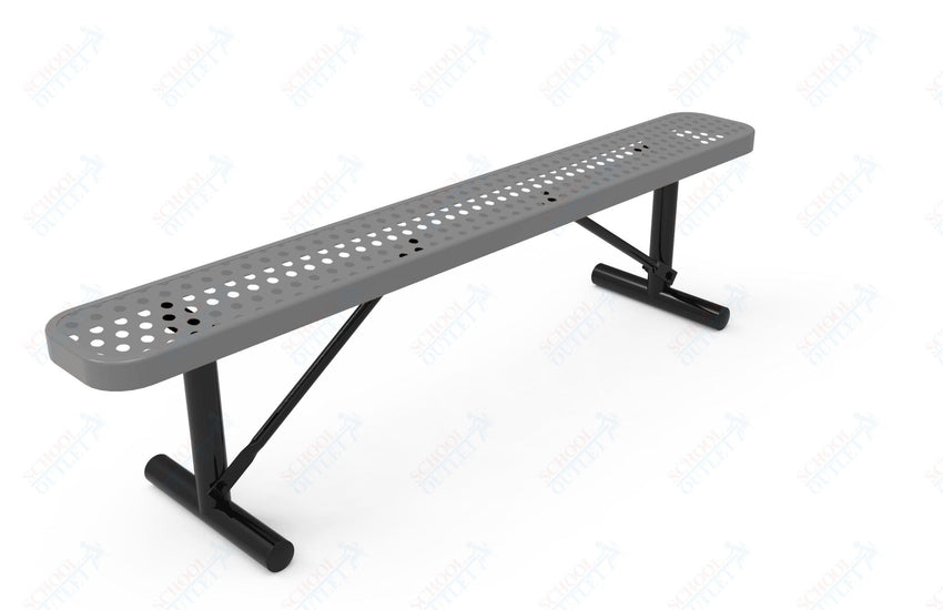 MyTcoat - Standard Portable Outdoor Bench with Back 6' L (MYT - BRT06 - 21) - SchoolOutlet