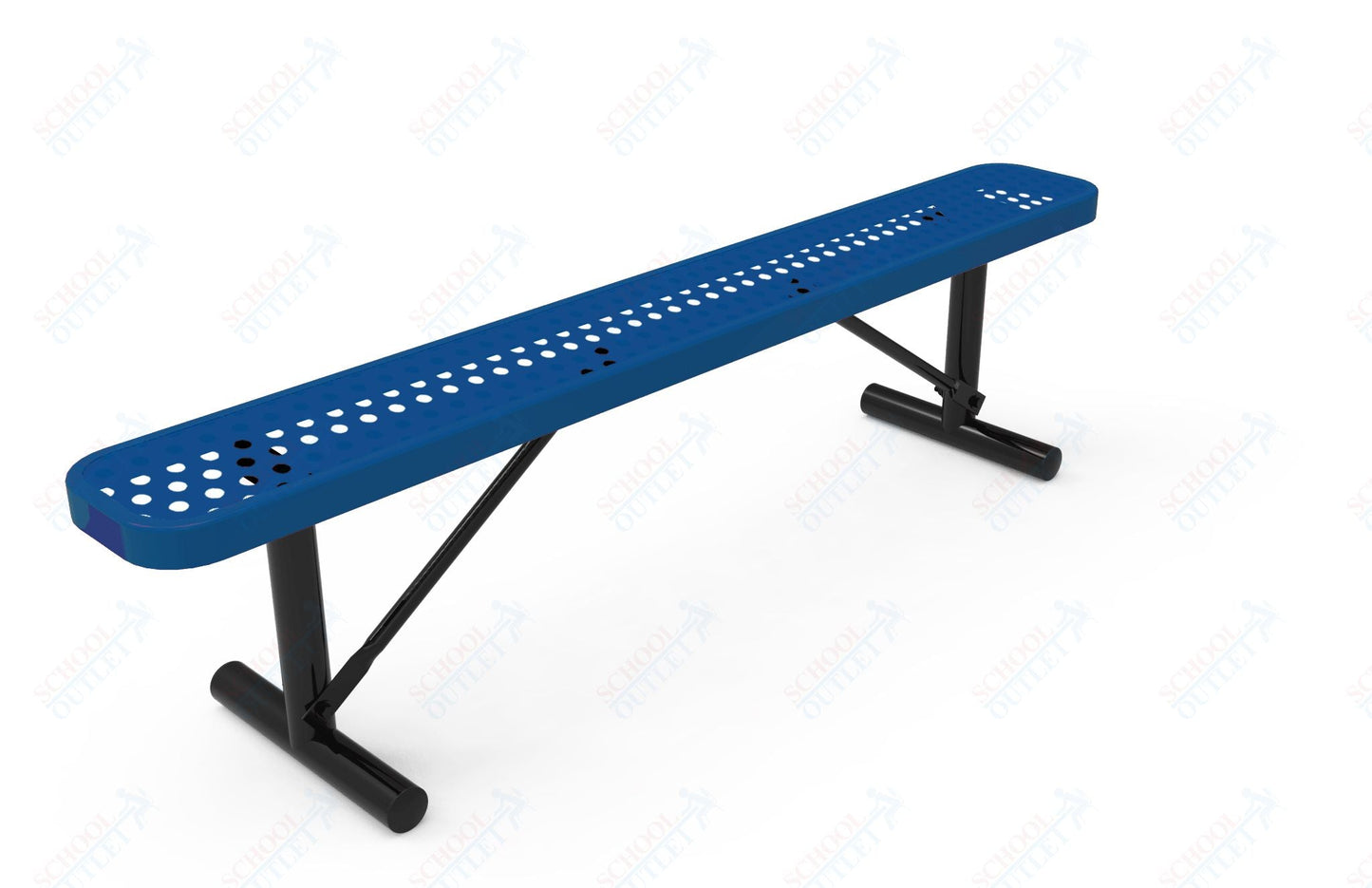 MyTcoat - Standard Portable Outdoor Bench with Back 6' L (MYT - BRT06 - 21) - SchoolOutlet