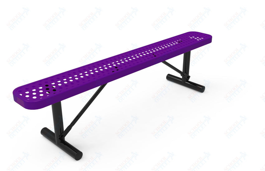MyTcoat - Standard Portable Outdoor Bench with Back 6' L (MYT - BRT06 - 21) - SchoolOutlet